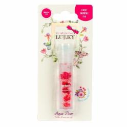 Блеск для губ Lukky в ролике Aqua Fleur с красными цветами T22005