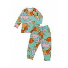 Пижама для девочек Luna Kids Динозавры р.92-98 мятный 0194