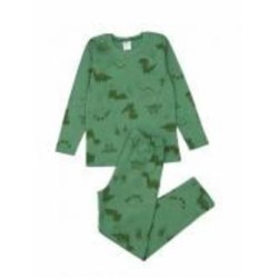 Пижама для мальчиков Luna Kids Дино р.140 зеленый 0195
