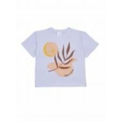 Футболка для девочек Luna Kids оверсайз р.146 белый 0064