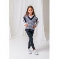 Жилет для девочки ART KNIT Лапки р.116122 черный