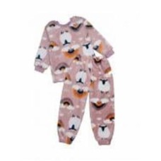 Пижама для девочек Luna Kids Овечки с радугами р.128 розовый 0156