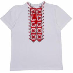 Вышиванка для мальчиков Luna Kids р.128 белый 0078