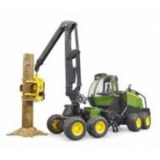 Игрушечный набор Bruder Харвестер John Deere 1270G с 1 бревном 1:16 02135