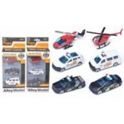 Игрушечный набор DIY TOYS Спасательная техника (2 авто и вертолет) CJ-4068194 6891777