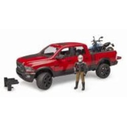 Набор Bruder Внедорожник Dodge RAM 2500 с мотоциклистом 1:16 02502
