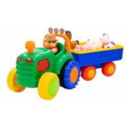 Игровой набор Kiddi Smart Трактор с трейлером 063180