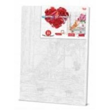 Картина по номерам Danko Toys №8 Кот с цветами 40х50 см KpN-40х50-02-08