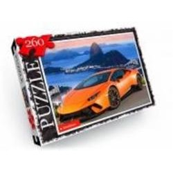 Пазлы Danko Toys 260 элементов №15 оранжевый автомобиль С260-13-15