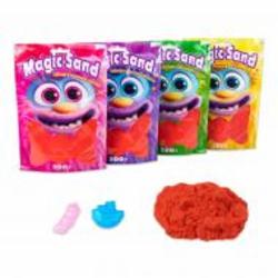 Набор для лепки Strateg Кинетический песок Magic sand в пакете красный 0,200 кг 39401-6