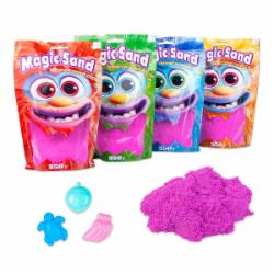 Набор для лепки Strateg Кинетический песок Magic sand в пакете фиолетовый 0,350 кг 39402-4
