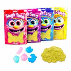 Набор для лепки Strateg Кинетический песок Magic sand в пакете желтый 0,500 кг 39403-5
