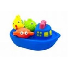 Игровой набор для ванной Bibi Toys Кораблик и морские животные 3 шт. 761049BT