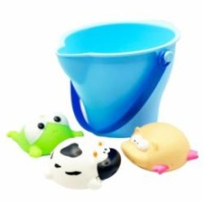 Игрушка для купания Bibi Toys Ведро и животные 3 шт. 761001BT