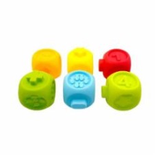 Игровой набор для купания Bibi Toys Кубики тактильные сенсорные 6 шт. 760844BT
