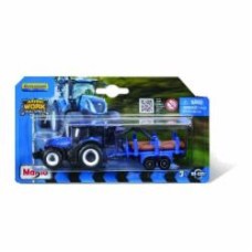 Машинка Maisto игрушечная Mini Work Machine Tractors с прицепом, в ассортименте 15590 Машинка Maisto игрушечная Mini Work Machine Tractors с прицепом, в ассортименте 15590