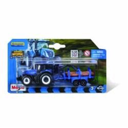 Машинка Maisto игрушечная Mini Work Machine Tractors с прицепом, в ассортименте 15590 Машинка Maisto игрушечная Mini Work Machine Tractors с прицепом, в ассортименте 15590