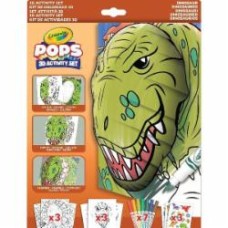 Набор для творчества Crayola POPS 3D Динозавры с 7 фломастерами 04-2800