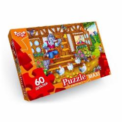 Пазлы Danko Toys 60 элементов макси неон №6 Красная шапочка Мх 60-08-06