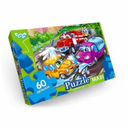 Пазлы Danko Toys 60 элементов макси неон №8 Машинки Мх 60-08-08