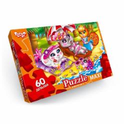 Пазлы Danko Toys 60 элементов макси неон №15 Зверята Мх 60-08-15
