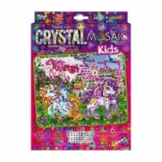 Набор для занятий мозаикой Danko Toys Crystal Mosaic Kids №4 пони возле замка CRMk-01-04