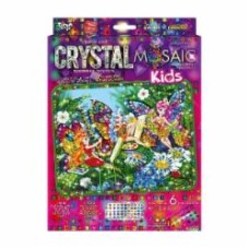 Набор для занятий мозаикой Danko Toys Crystal Mosaic Kids №9 феи-художницы CRMk-01-09