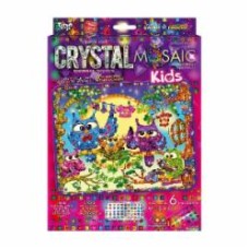 Набор для занятий мозаикой Danko Toys Crystal Mosaic Kids №10 совы семья CRMk-01-10