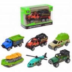 Набор металлических машин Автопром 1:64 7624A