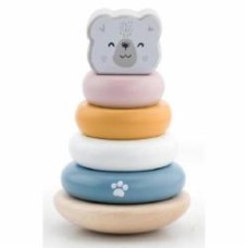 Пирамидка Viga Toys Белый медведь 44005