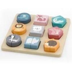 Пазл деревянный Viga Toys PolarB Фигуры и зверьки 44012
