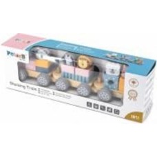 Игрушка Viga Toys деревянный поезд PolarB Зверята 44015