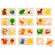 Пазл Viga Toys Что едят зверьки 51607