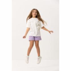 Футболка для девочек Obzor Оверсайз р.152/158 молочный 739 Футболка для девочек Obzor Оверсайз р.152/158 молочный 739