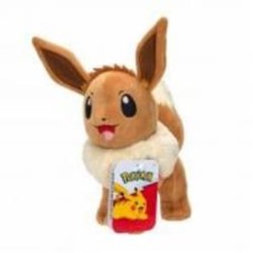 Мягкая игрушка Pokemon W14 Иви 20 см коричневый с бежевым PKW2386