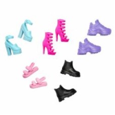 Набор Mattel 5 пар стильной обуви Barbie HWV71