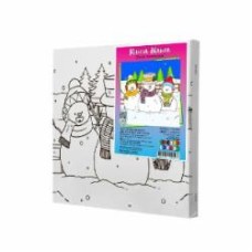 Набор для росписи на холсте Riviera Blanca Друзья снеговики КА-051