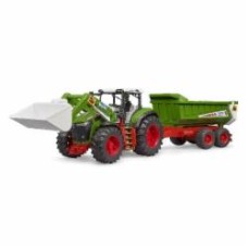 Игрушка Bruder Трактор Roadmax с передним погрузчиком и прицепом 1:16 3452