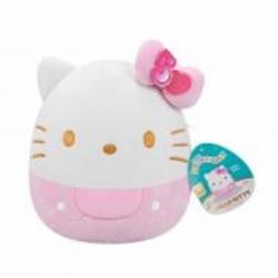 Мягкая игрушка SQUISHMALLOWS Хеллоу Китти 20 см розовый с белым SQSN00497