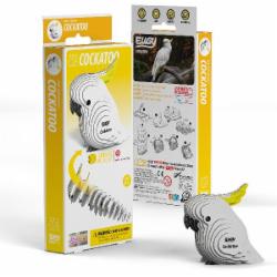 Пазлы картонные EUGY Зоопарк Попугай Какаду XEG-028