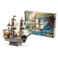 Деревянный 3D-конструктор PuzzleOk Пиратский корабль Puz-00928
