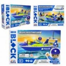 Конструктор Shantou Kids hits IBLOCK JUNIOR Police Motorboat 90 дет. KH41/002/2