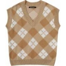 Жилет для девочки ART KNIT Ромб р.116 бежевый Жилет для девочки ART KNIT Ромб р.116 бежевый