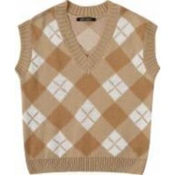 Жилет для девочки ART KNIT Ромб р.116 бежевый