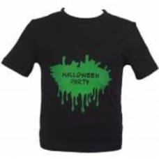 Футболка для девочек/для мальчиков WP Merchandise Halloween Клякса р.116–122 черный 22122