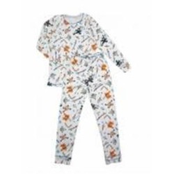 Пижама для мальчиков Luna Kids Ниндзя р.146 серый