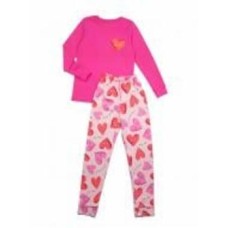 Пижама для девочек Luna Kids Сердечко р.146 розовый
