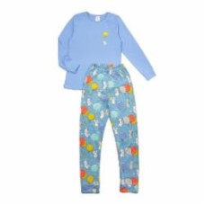 Пижама унисекс Luna Kids Кролик р.164 голубой
