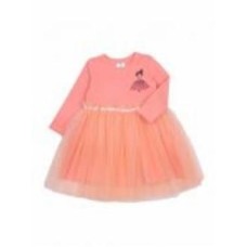 Платье Luna Kids с фатином р.128 персиковый