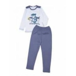Пижама для мальчиков для мальчиков Luna Kids Акулы р.92-98 серый 0029